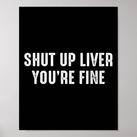 Halt die Liver, du schöner Funny Drink St Patrick Poster (Vorne)