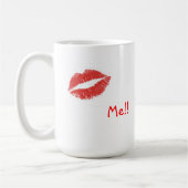 Halt die Schnauze küssen mich Tasse (Links)