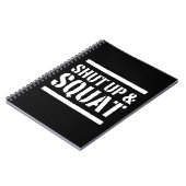 Halt die Schnauze u. hocken Sie Notizblock (Linke Seite)