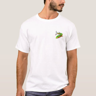 Halt die Schnauze und Entwurf der Fisch-w/Front T-Shirt