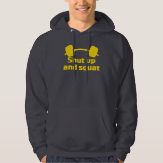 Halt die Schnauze und hocken Sie Hoodie