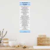 Halt die Tür: Lektionen für meine Kinder - POSTER (Küche)