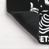 Halt durch, es wird schlimmer, lustiges Skelett Mousepad (Ecke)