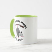 Halt durch mit Jesus süßes Opossum christlich Tasse (Vorderseite Links)
