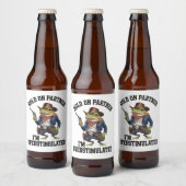 Halt Durch Partner Ich Bin Überstimuliert Cowboy F Bierflaschenetikett (Flaschen)