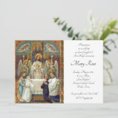 Halt Ehrfurchts-in den ersten Einladung (Stehend Vorderseite)