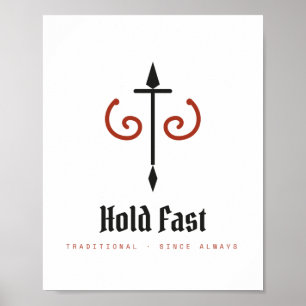 Halt Fest Traditionelles Stärke Archivplakat Poster