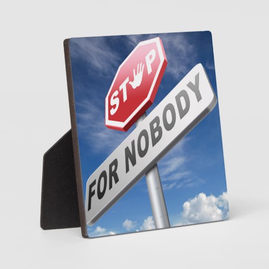 Halt für niemanden fotoplatte (Vorderseite)