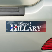 Halt Hillary - Weiß - .png Autoaufkleber (Auf Auto)