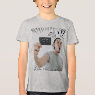 Halt, ich bin dran! – Comic-Ausdruck-Design Tri-Blend Shirt