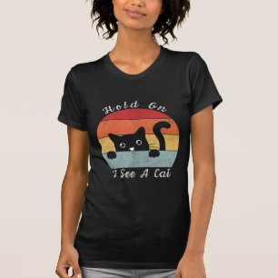 Halt, ich sehe eine Katze, spielerisch und humorvo T-Shirt