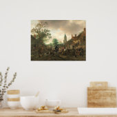 Halt im Inn - Isack van Ostade Kunstgewerbe Poster (Küche)