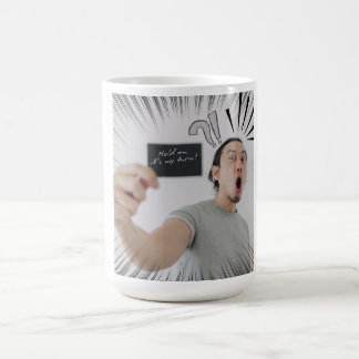 Halt! Jetzt bin ich dran! – Comic-Ausdruck-Design Kaffeetasse