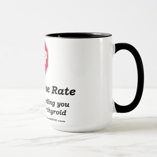 Halt! Karo-Pulsschlag Tasse (Rechts)