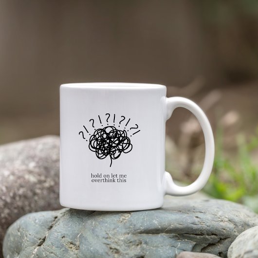 Halt Mal, Lass Mich Das Überdenken – Lustiger Arbe Kaffeetasse