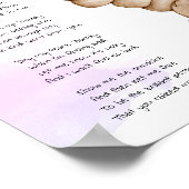 Halt meine Hand Daddy Keepake Gedicht Vater Gesche Poster (Ecke)