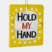Halt meine Hand Keramikornament (Rechts)