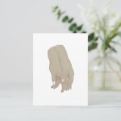 Halt meine Hand! Postkarte (Stehend Vorderseite)