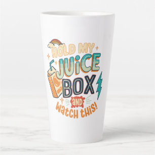 Halt meinen Saftkarton und schau dir das an Milchtasse