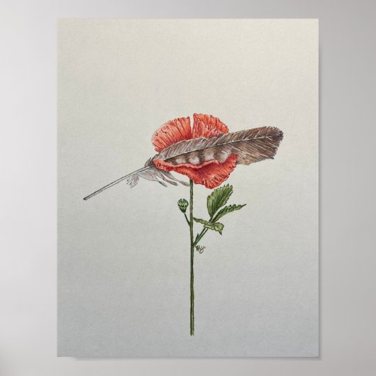 Halt mich sanft, Mohn Poster (Vorne)