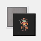 Halt Partner, ich bin überstimuliert Frosch Cowboy Magnet (Vorderseite/Rückseite)