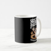 Halt Partner, ich bin überstimuliert Lustiger Spru Kaffeetasse (VorderseiteRechts)