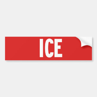 Halt-Schild-Eis Autoaufkleber