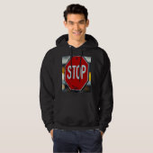 Halt Schild Hoodie (Vorne ganz)