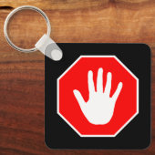 Halt Schild Schlüsselanhänger (Vorderseite)