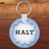 HALT SCHLÜSSELANHÄNGER (Vorderseite)