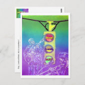 Halt! Sehen Sie nach. Jazz * Postkarte (Vorne/Hinten)