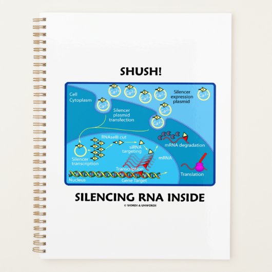 Halt! Silencing RNA Inside Biology Spaß Planer (Vorderseite)