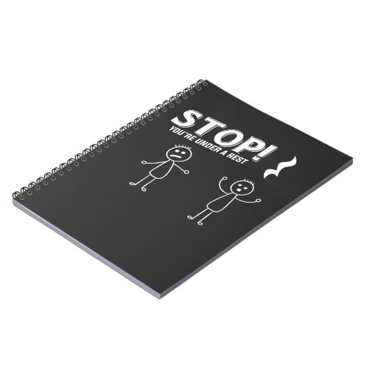 HALT sind SIE UNTER EINER ERHOLUNG - lustiges Notizblock (Linke Seite)