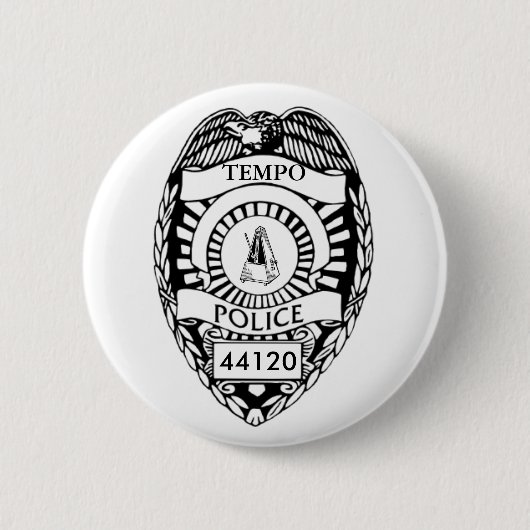 Halt! Tempo-Polizei! Button (Vorderseite)