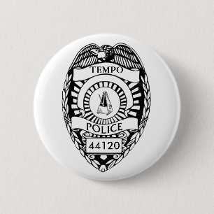 Halt! Tempo-Polizei! Button