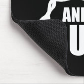 Halt und Squat - Workout Motivierend Mousepad (Ecke)