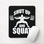 Halt und Squat - Workout Motivierend Mousepad (Mit Mouse)