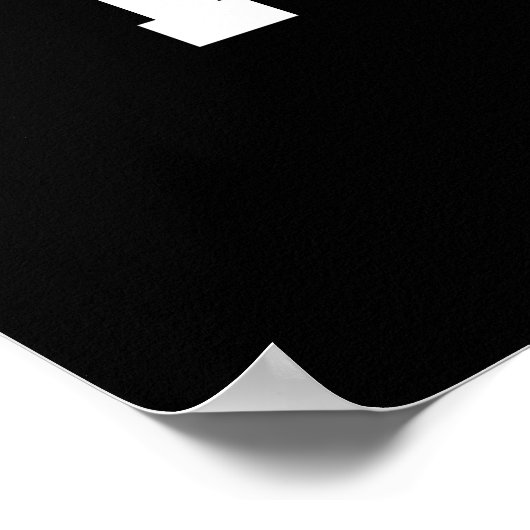 Halt und Zug Poster (Ecke)