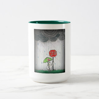 HALT ZWEIFARBIGE TASSE