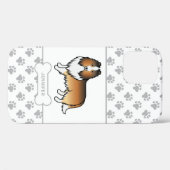 Haltbarkeit mit Paws, Dosenknochen und Name Case-Mate iPhone Hülle (Rückseite (Horizontal))
