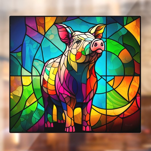 Haltbarkeit Schweinehuhn Imitate aus festem Glas Fensteraufkleber (Blatt 2)