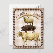 Haltbarkeit Vintag Land Postkarte (Vorne/Hinten)