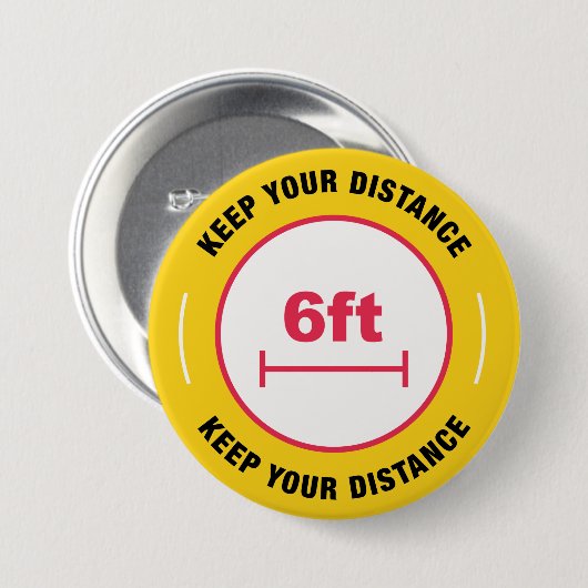 Halte Abstand Button (Vorne & Hinten)