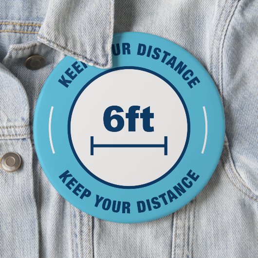 Halte Abstand Button (Beispiel)