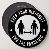 Halte Abstand Button (Vorne & Hinten)