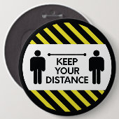 Halte Abstand Button (Vorne & Hinten)