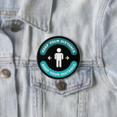 Halte Abstand Button (Beispiel)