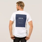 Halte an Zitat T-Shirt  Tri-Blend Shirt (Rückseite voll)