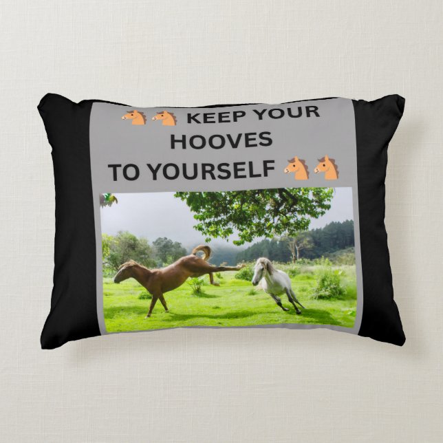 🐴🐴 HALTE DEINE HUFE BEI DIR 🐴🐴 DEKOKISSEN (Vorderseite)