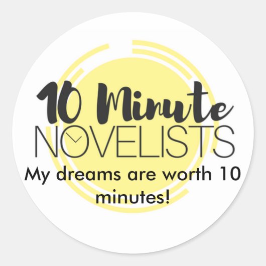 Halte dich für deine Träume! Runder Aufkleber (Vorderseite)